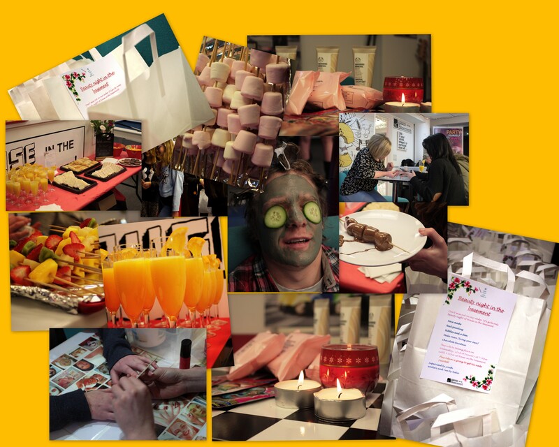 image of a collage of images from a beauty night event in 2014 held at House in the Basement.